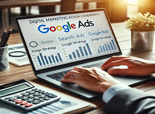 A_digital_marketing_professional_analyzing_Google_ads